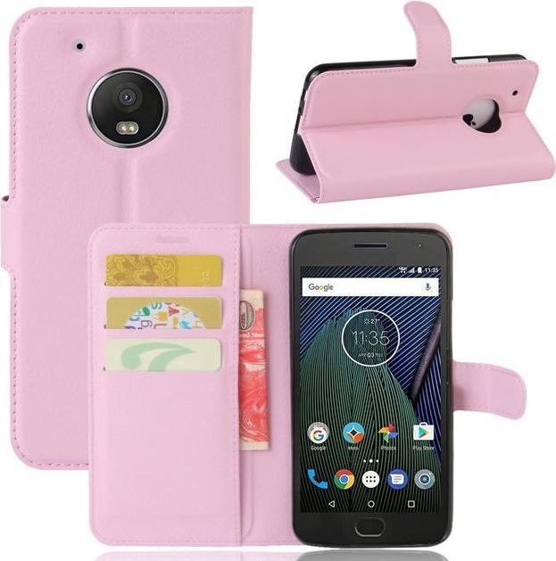 Actual product image MU Classic Leather cover with litchite texture (Motorola Moto G5)