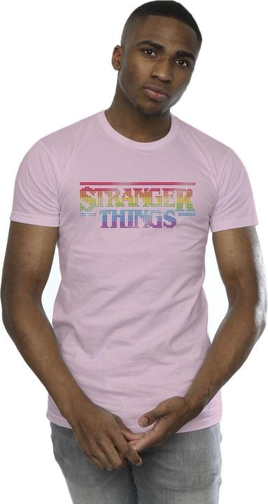 Produktbild Netflix Stranger Things Rainbow Dot Logo TShirt (M)