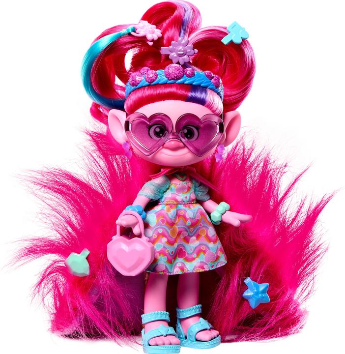 Productafbeelding Mattel Trolls 2in1 Haarspel Poppy