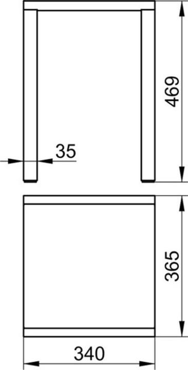Produktbild Keuco Hocker PLAN vc/sw