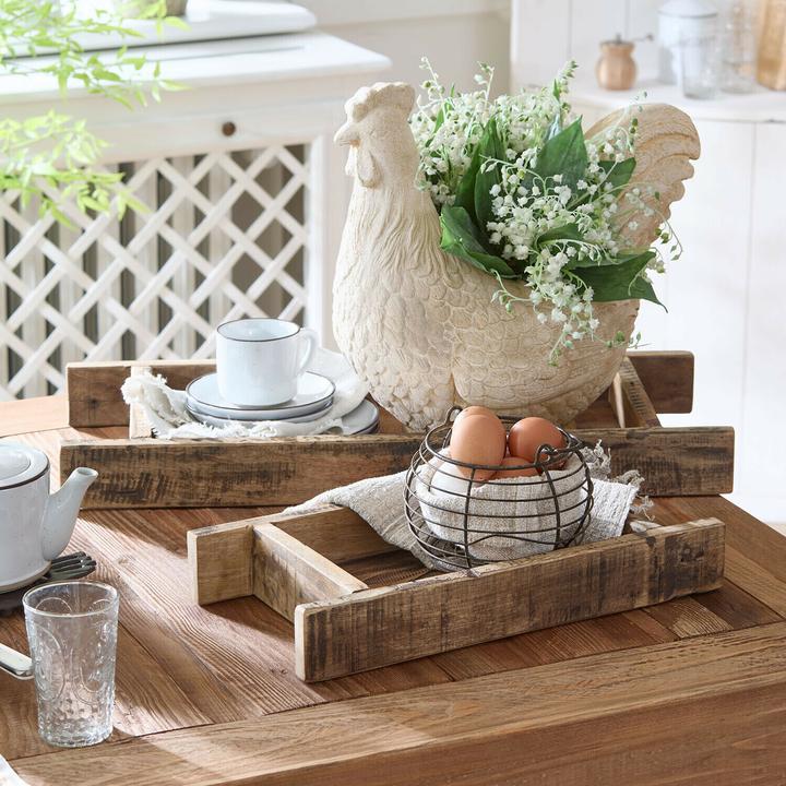 Produktbild Loberon Tablett 2er Set Brisalda braun