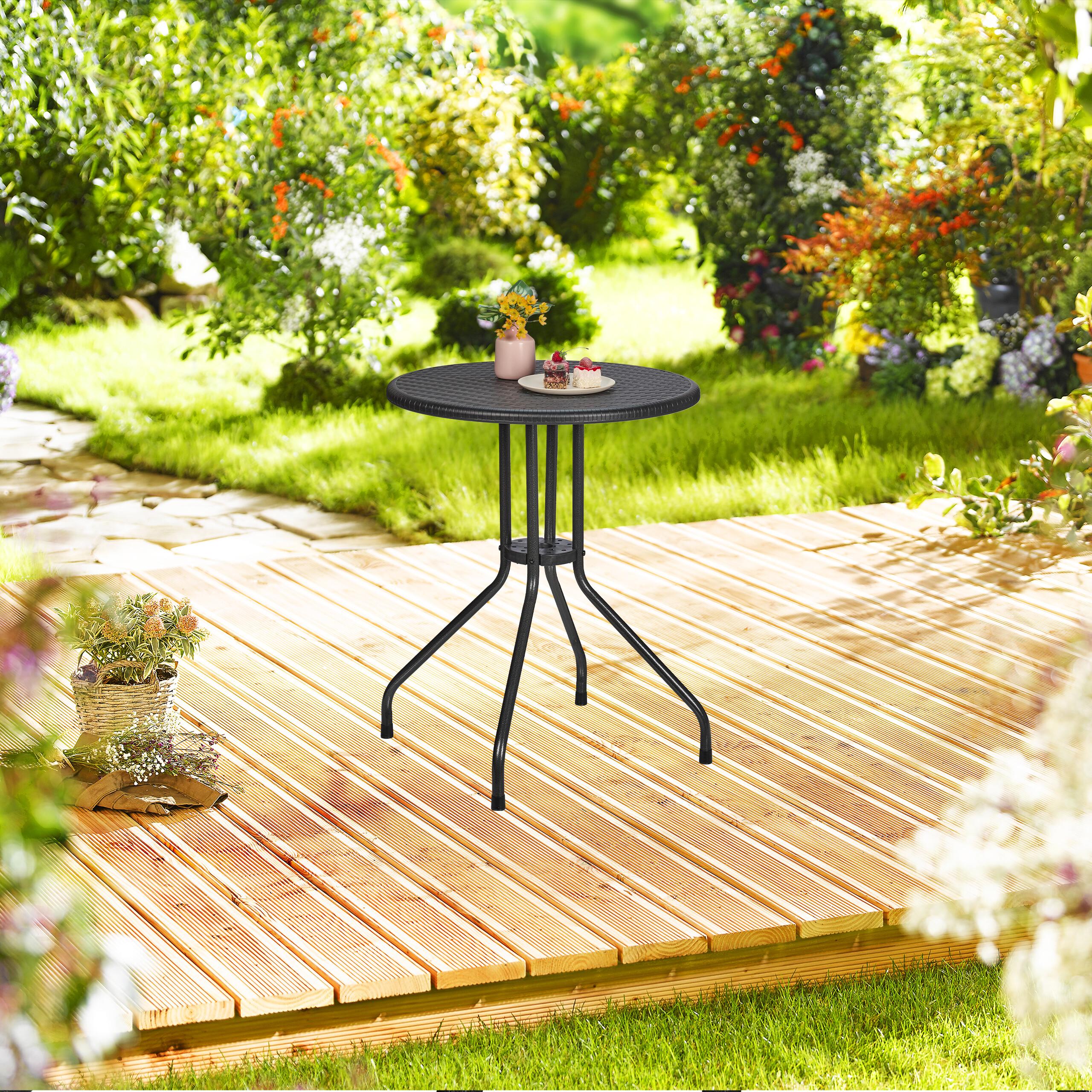 Thumbnail - Relaxdays, Gartentisch + Balkontisch, Gartentisch (60 cm)