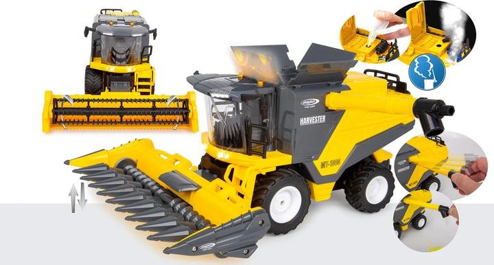 Actual product image Jamara MT-1000 combine harvester 1:24 2.4GHz wheat and maize with smoke and play grain