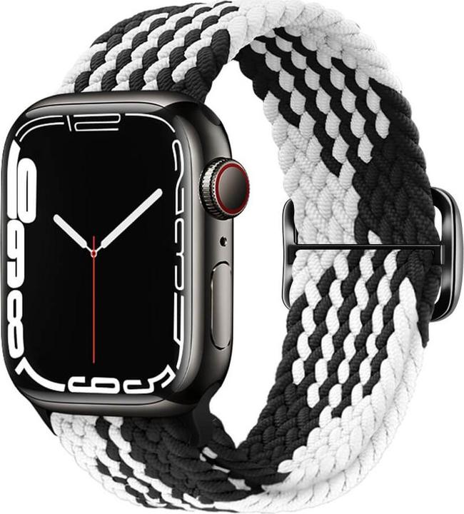 Immagine prodotto Cover-Discount Apple Watch 44/45/46/49 mm - Cinturino di ricambio in tessuto di nylon intrecciato (Nylon)