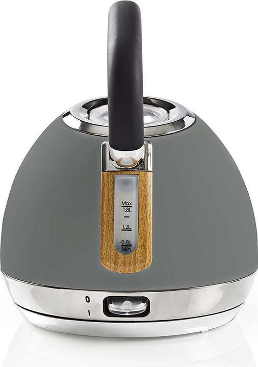 Produktbild Nedis Elektrischer Wasserkocher, 1,8 l, weich, Grau (1.80 l)
