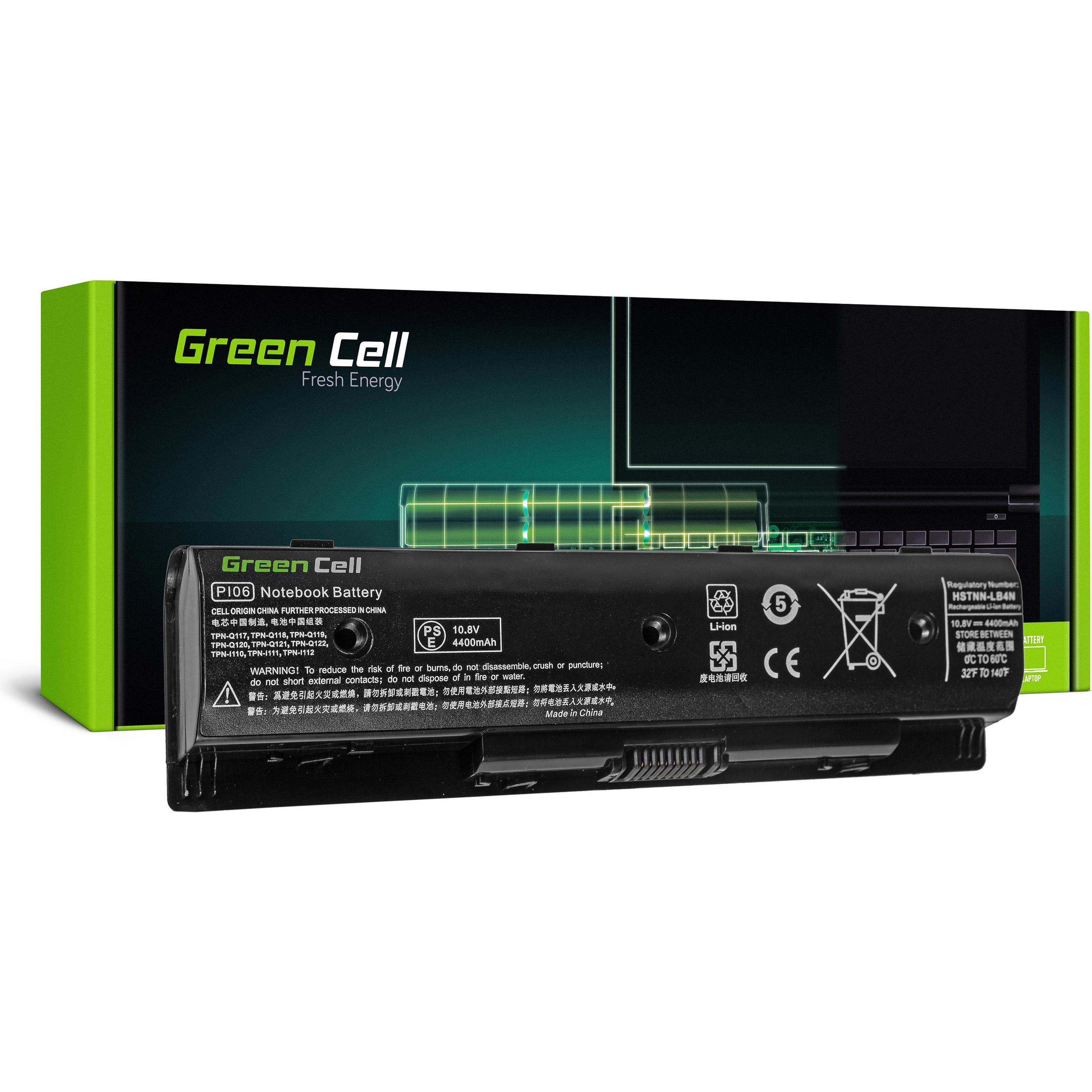 GreenCell HP78 (6 cubicoli, 4400 mAh), Batteria per notebook, Nero
