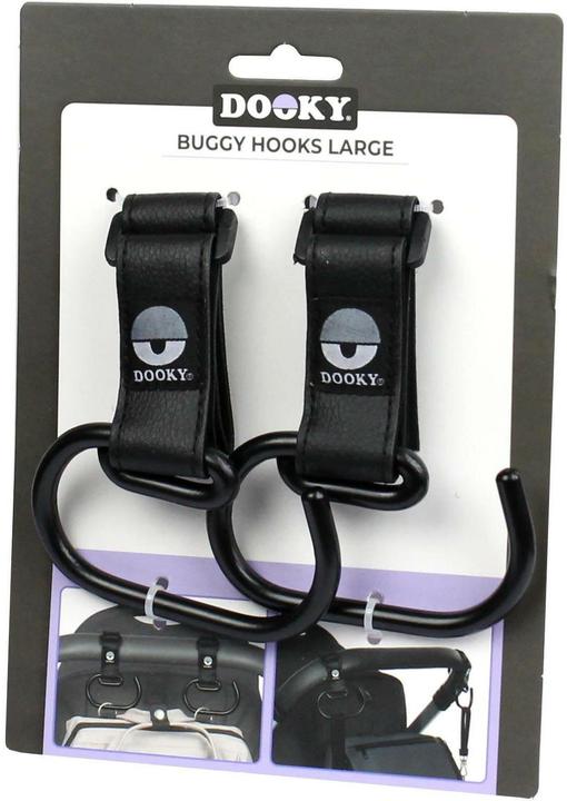 Produktbild Dooky Kinderwagenhaken / Gross / 2er-Set / Schwarz