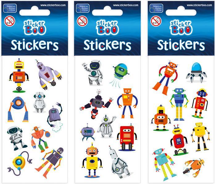 Productafbeelding Sticker Boo Stickerblad Robot