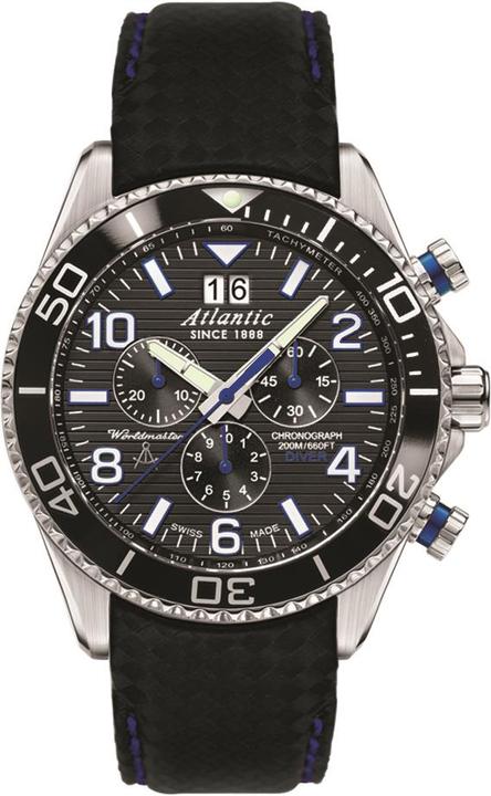 Actual product image Atlantic Worldmaster Diver Chrono (Chronograph, Analogue wristwatch, Diving watch, Swiss made, 44 mm)