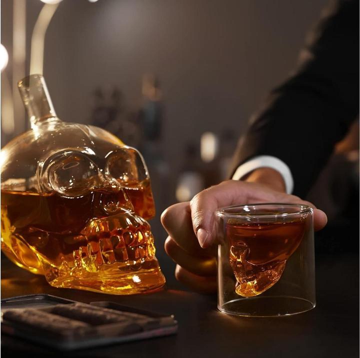 Image du produit Oak & Steel Verres à whisky et décanteurs Set crâne (0.70 l)