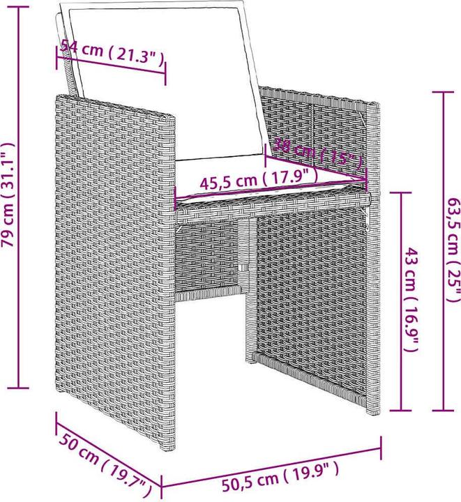 Produktbild vidaXL Gartenstuhl