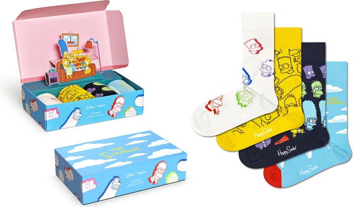 Actual product image Happy Socks Clouds In The Sky Gift Set (pack of 4, 41 - 46)