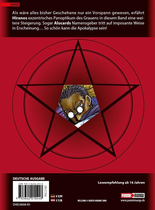 Produktbild Panini Hellsing 8 (Deutsch, Kohta Hirano, 2010)