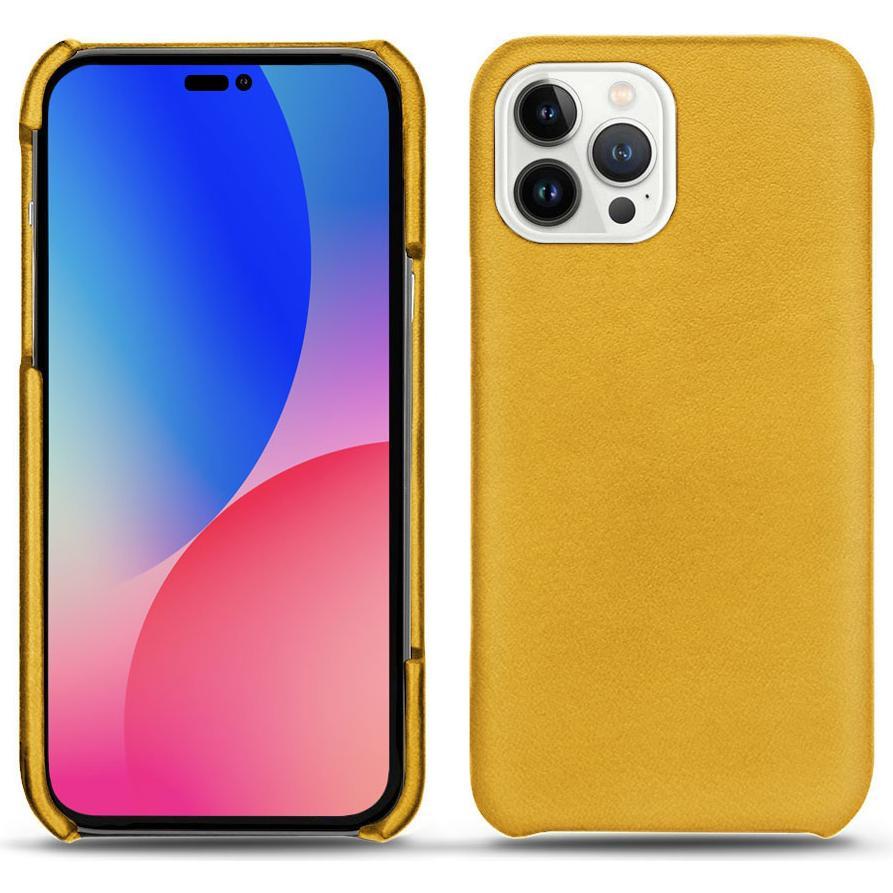 Noreve Lederschutzhülle (Apple iPhone 14 Pro Max), Smartphone Hülle, Orange