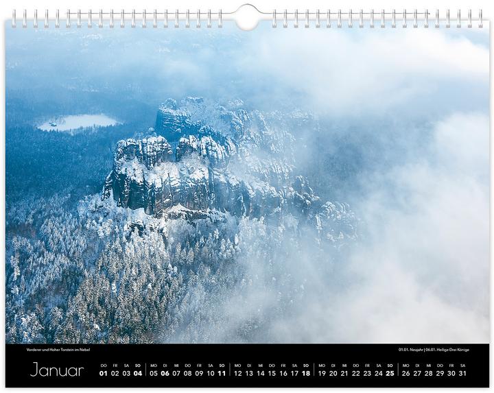 Produktbild Kalender Schsische Schweiz 2026 (40 x 30 cm, Kein Einband, Deutsch)