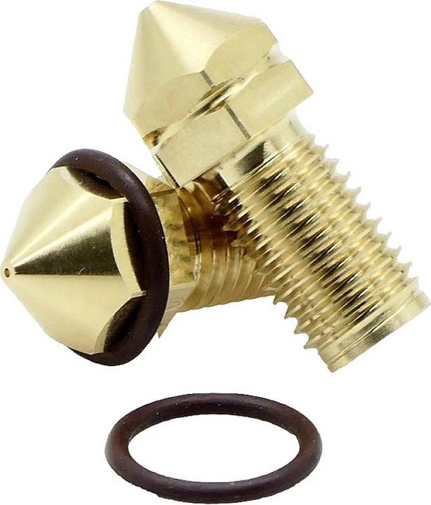 Actual product image FabConstruct Nozzle Brass 0.8mm for Ultimaker UM3, S3, S5, S5 Pro Brass Nozzle (Blast pipe)