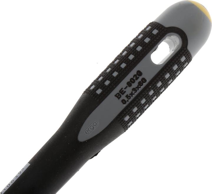 Produktbild Bahco ERGO Schraubendreher für Schlitzschrauben, gerade, mit 3-Komponenten-Griff 0,5 mm × 3 mm × 60 mm (Schlitzschrauben)