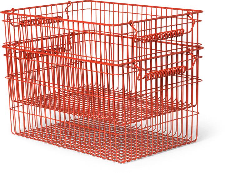 Actual product image Ferm Living Cala Stackable Baskets (2 x, 36 x 26 x 20 cm)