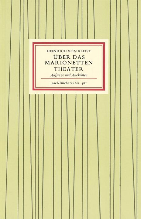 Produktbild Über das Marionettentheater (Deutsch, Heinrich von Kleist, 2011)