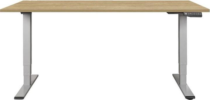 Produktbild Contini höhenverstellbarer Bürotisch 180 x 80 cm Eichedekor / Gestell dunkelgrau (180 x 80 cm)