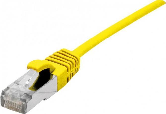 Produktbild Dexlan Patchkabel Cat. 6A, S/FTP (PiMF), ultradünn, halogenfrei, mit Rastnasenschutz, gelb, 3.0 m (S/FTP, CAT6a, 3 m)