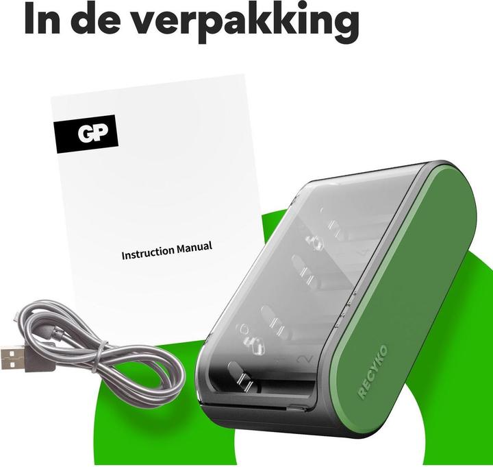 Produktbild GP Batteries Universal Charger R21 (1 Stk., AA, AAA, C, Ladegerät ohne Akku)