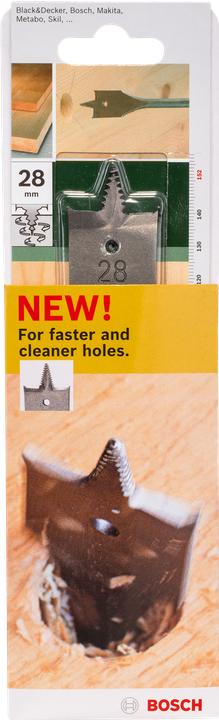 Actual product image Bosch Zubehör Self Cut flat milling drill, hexagon D= 28.0 mm L= 152 mm (28 mm)