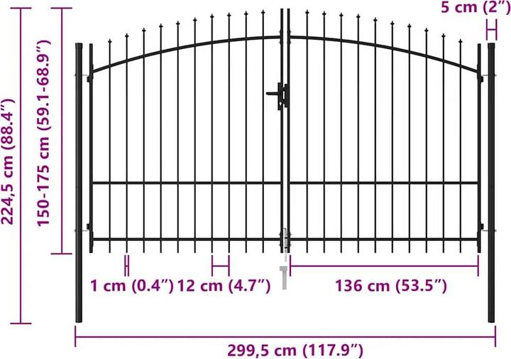 Produktbild vidaXL Zauntor