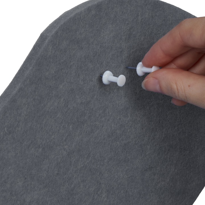 Actual product image Relaxdays 12x felt pinboard (Bulletin board, 30 x 1 x 16 cm)