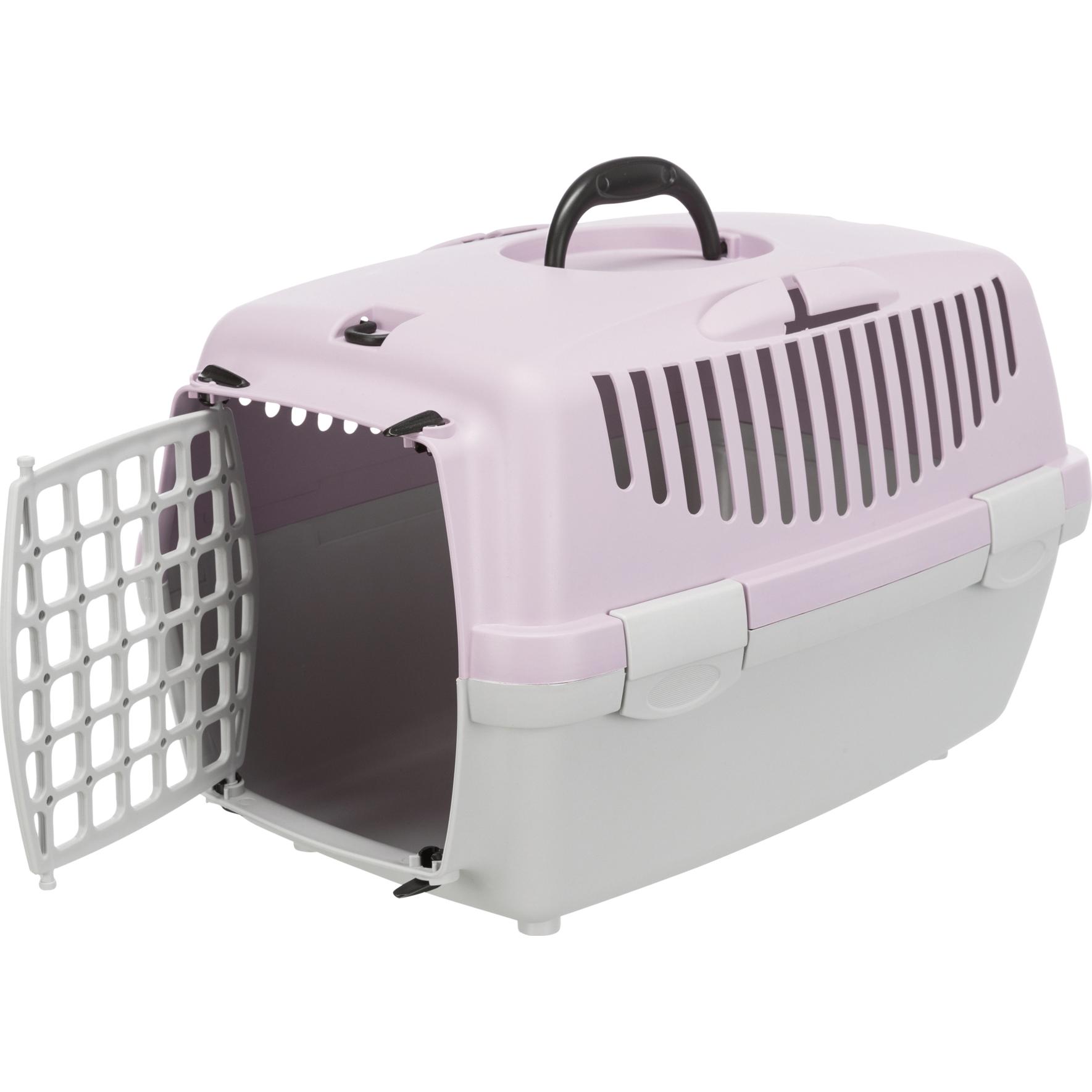 Comparer les prix de TRIXIE Box de transport Capri 1 - XS - 32 x 31 x 48 cm - Gris clair et mauve - Pour chien