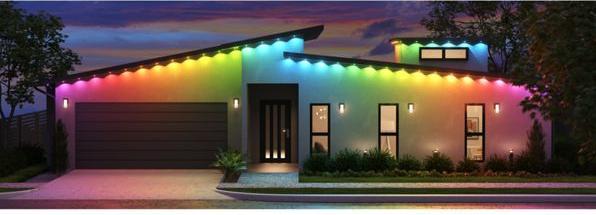 Image du produit Nanoleaf Permanent Outdoor Lights Smarter Kit 15 Meter (Blanc, Multicolore, RGB, 1500 cm, Extérieur, Intérieur)