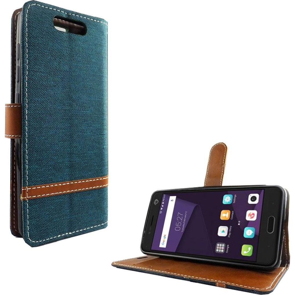 König Design Hülle Handy Schutz für ZTE Blade V8 Case Cover Tasche Wallet Etui Handyhülle Neu (ZTE Blade V8), Smartphone...