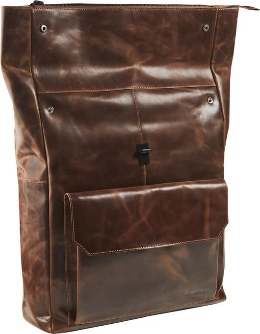 Image du produit Maverick The Original sac à dos roll-top cuir avec housse intégrée pour ordinateur 15,6", brun