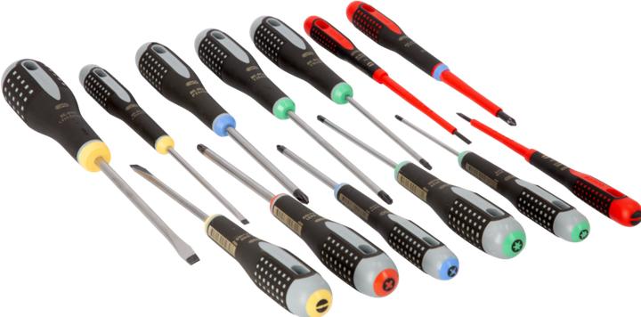 Immagine prodotto Bahco Set di tournevis ERGO, 13 pezzi (Porta, Cacciavite a croce PZ, Pin-torx)