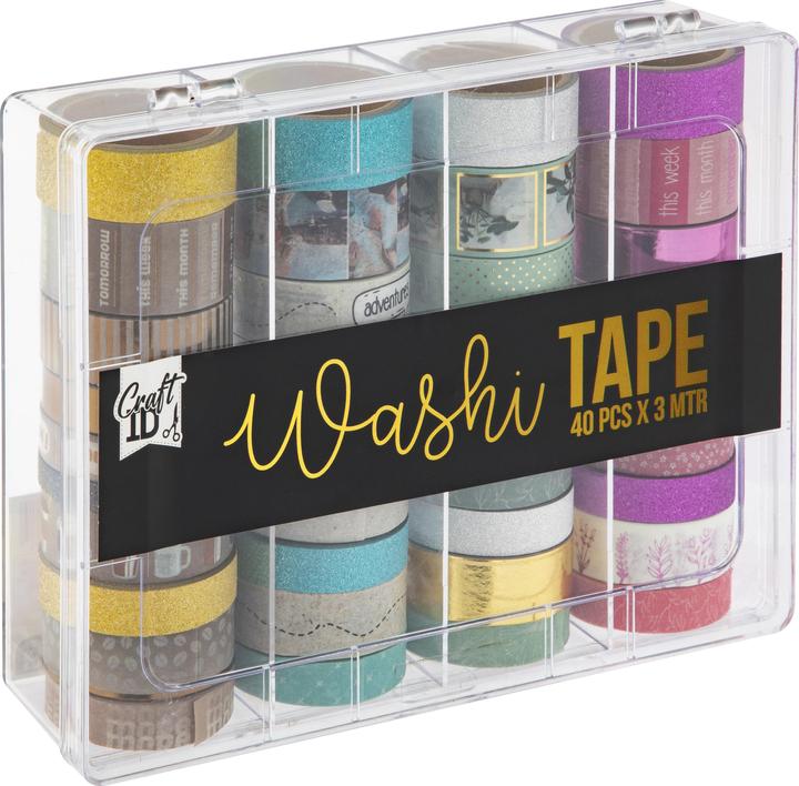 Immagine prodotto Grafix Washi Tape in contenitore, 40 pezzi
