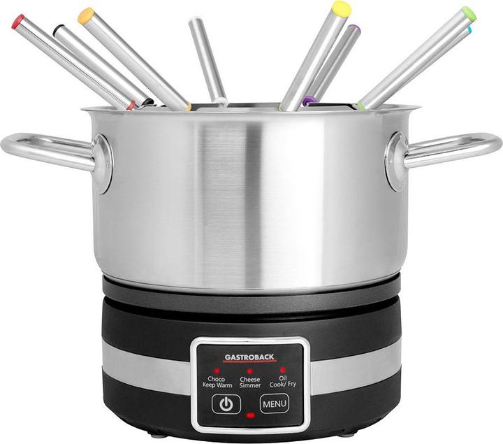 Produktbild Gastroback 42568 Fondue Multicook 4 in 1 (Käsefondue, Schokoladenfondue)