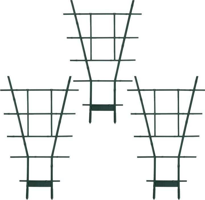 Image du produit ProGarden 3er-Set Fächerspalier Pflanzgitter, grün, 49 x 29 cm (49 cm, 29 cm)