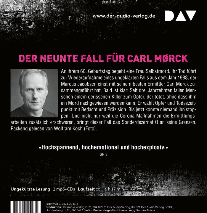 Produktbild NATRIUM CHLORID. Der neunte Fall für Carl Mørck, Sonderdezernat Q (Hannes Thiess, Jussi Adler-Olsen, Wolfram Koch, Deutsch)