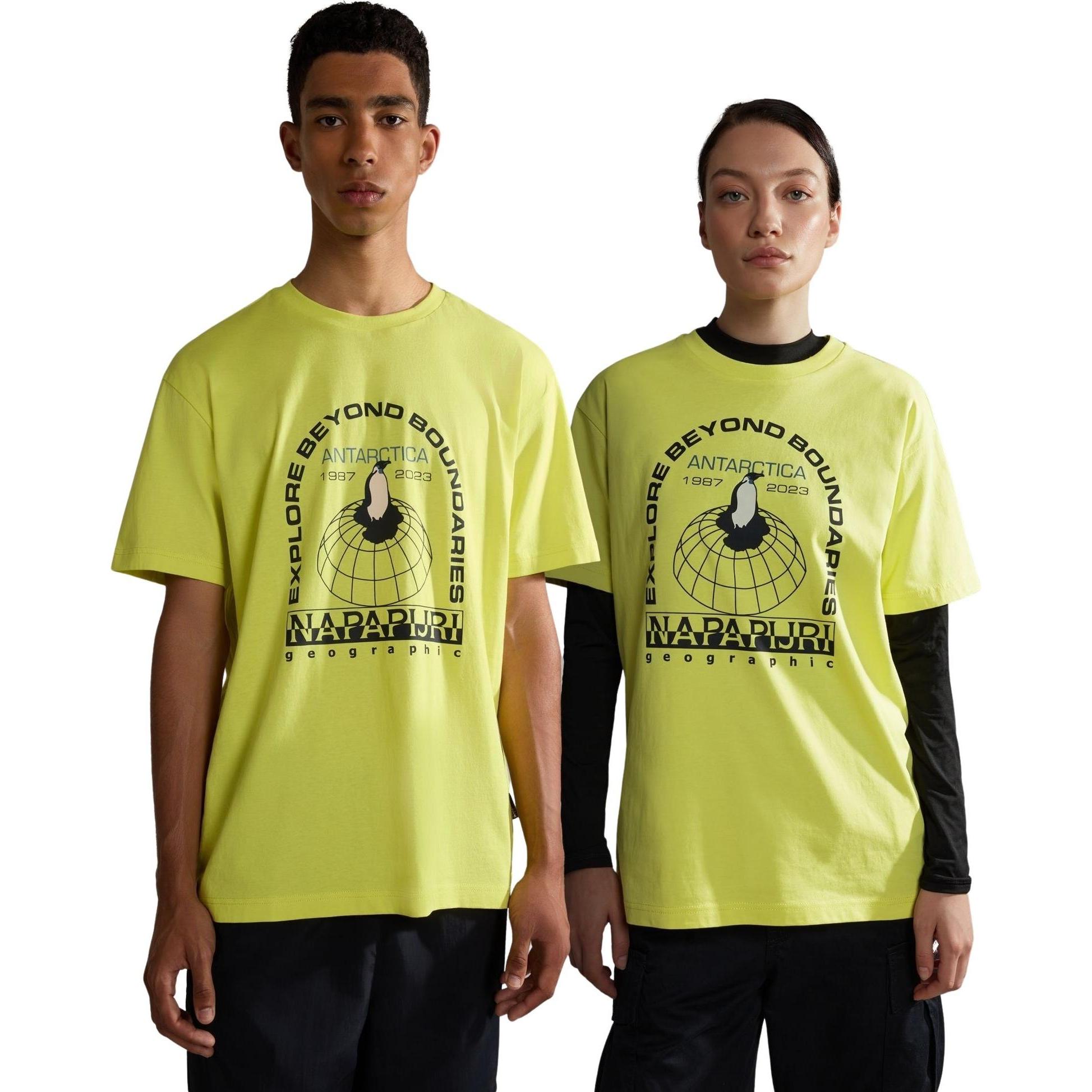 Thumbnail - Napapijri, Herren, Shirt, t-shirt, Gelb, (XL)
