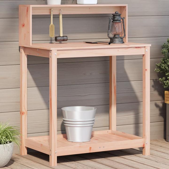 Actual product image vidaXL Planting table with shelves Douglas fir