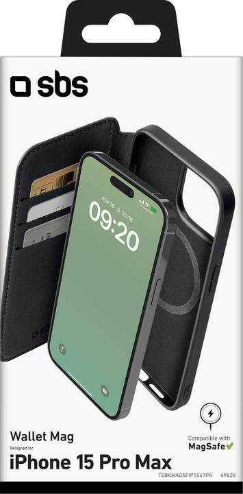 Image du produit SBS Book Wallet MagSafe (Apple iPhone 15 Pro Max)