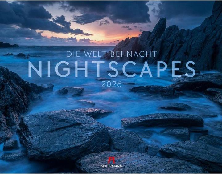 Image du produit Nightscapes Kalender 2026 (54 x 42 cm, Couverture rigide, Allemand, Français, Anglais)