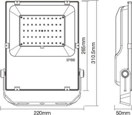 Immagine prodotto Milight RGBW Radio Proiettore LED professionale 50W IP65 (4200 lm, IP65)