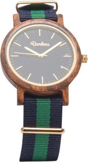 Image du produit Bambuu Horloge en bois (Montre analogique, 45 mm)