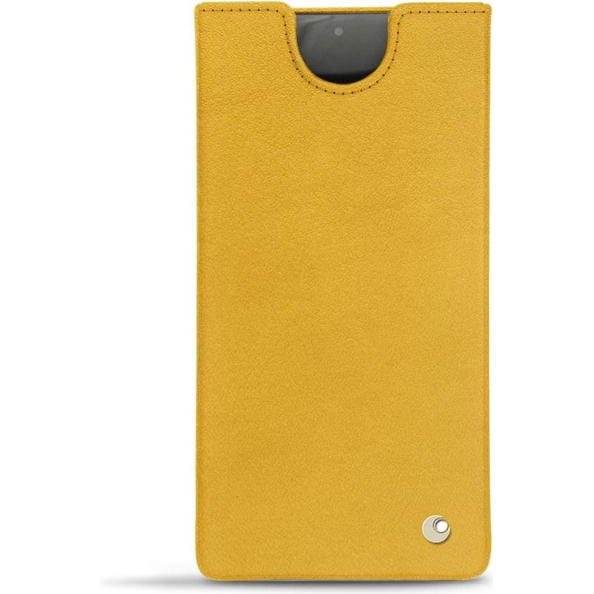 Noreve Lederschutzhülle (Samsung Galaxy Note 10+), Smartphone Hülle, Gelb