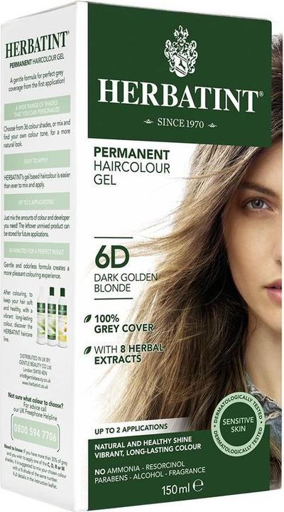 Produktbild Herbatint Haarfärbegel 6D Dunkles Goldblond (6D Dunkles Goldblond)