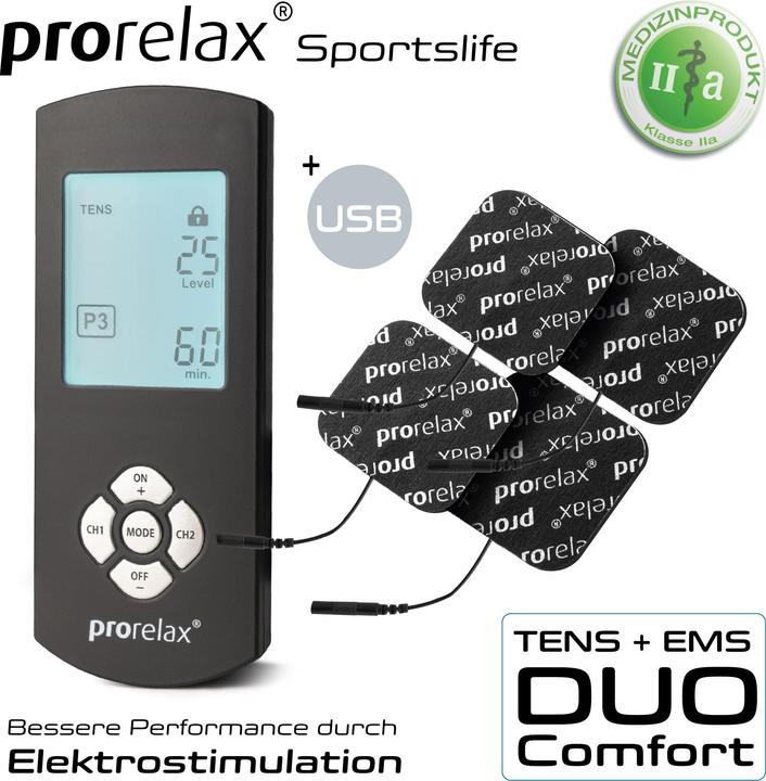 Actual product image Prorelax TENS+EMS DUO Comfort