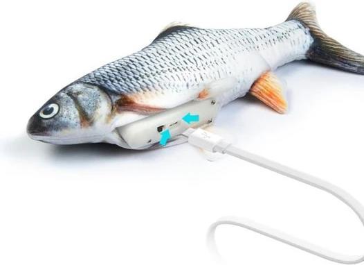 Actual product image PhoneLook Cat Toy Soft Toy Dancing Fish Pet Entertainment Game (Plush toy cat)