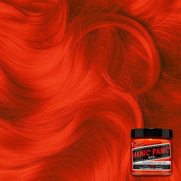 Actual product image Skybound Psychedelic Sunset Classic Creme Vegan Cruelty Free Orange Semi Permanent Hair Dye 118ml (Psychedelic Sunset)