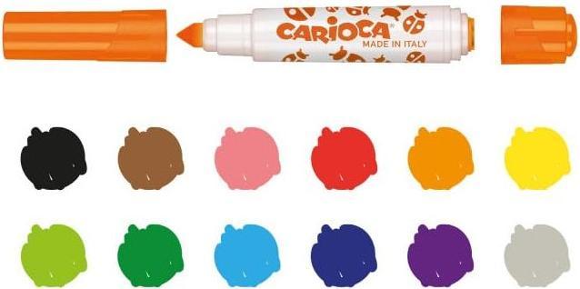 Immagine prodotto Carioca Penne a punta di fibra con timbro Stamperell (6x)